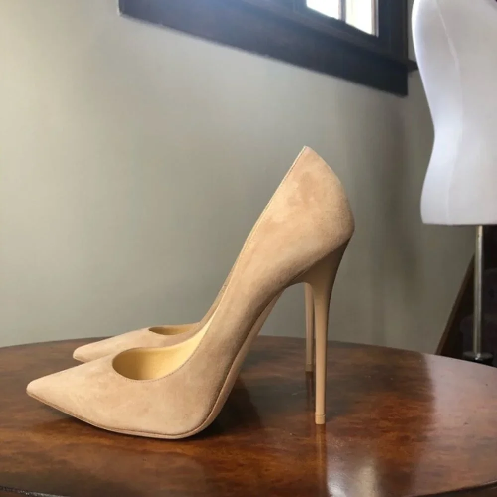Jimmy Choo Anouk Suede Pumps 39.5 - Picture 1 of 6